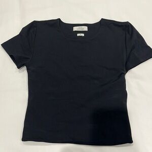 Babaton contour tee shirt black